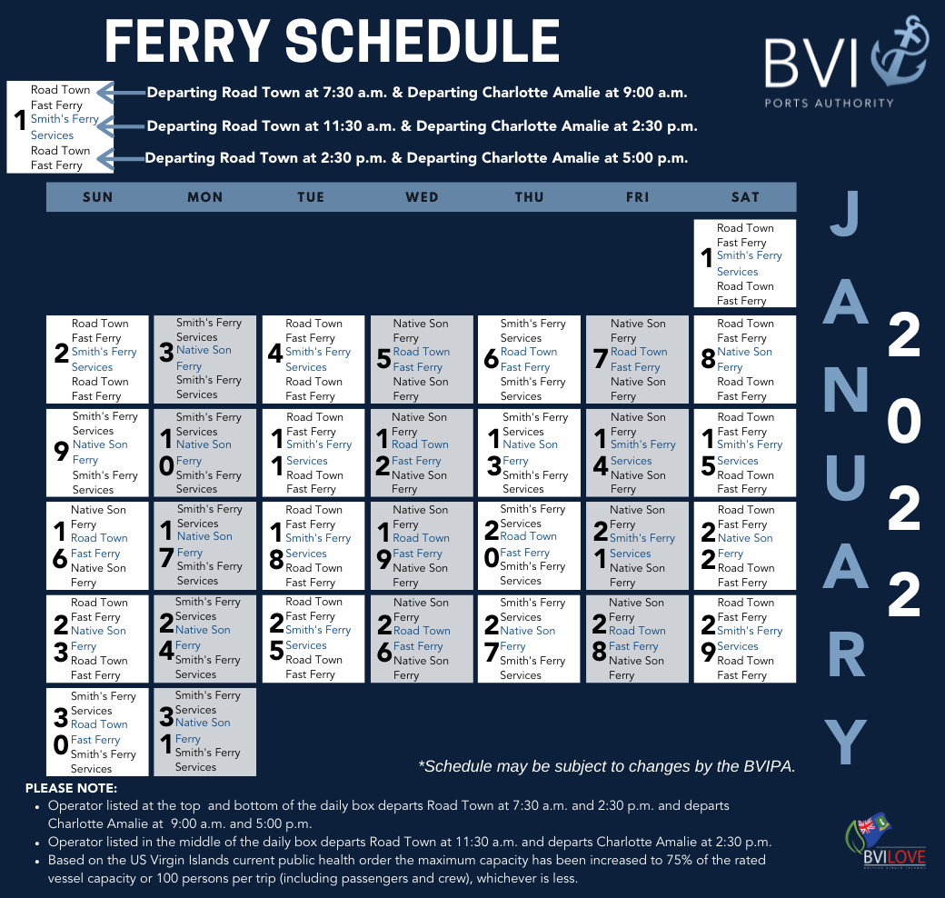 Schedule ferry line Schedules